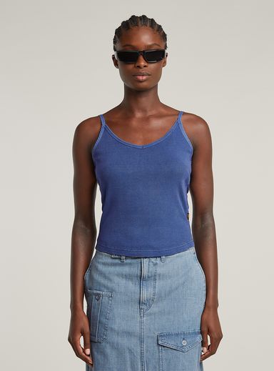 Camiseta Spaghetti Strap Rib